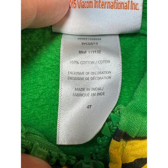 NICKELODEAN TEENAGE MUTANT NINJA TURTLES Boys Hoodie/Sweatshirt, size 4T - Picture 8 of 8